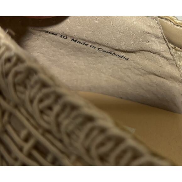 Dolce Vita Jaka Natural Platform Shoes New/Box Sz 10 Boho Chunky Heel Weave - Picture 11 of 13